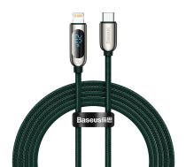 USB-C kabelis Lightning Baseus displejam, PD, 20 W, 2 m (zaļš)
