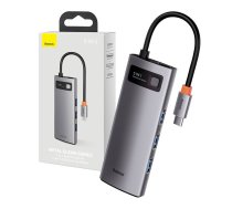 Hub 5in1 Baseus Metal Gleam Series, USB-C līdz 3x USB 3.0 + HDMI + USB-C PD