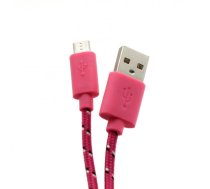 Sbox USB->Micro USB 1M USB-1031P rozā