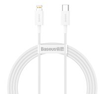 Baseus Superior sērijas USB-C kabelis uz Lightning, 20 W, PD, 1,5 m (balts)