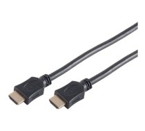 HDMI (ST-ST) 1,5 m 3D Ethernet 4K 60 Hz apzeltīts melns