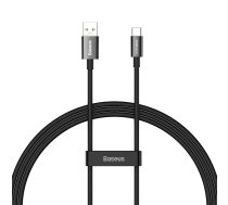 Baseus Superior sērijas kabelis no USB uz USB-C, 65 W, PD, 1 m (melns)