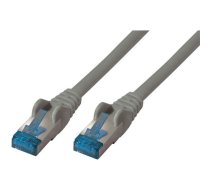 Patch kabelis CAT6a RJ45 S/FTP 0,5m pelēks