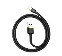 Baseus Cafule kabelis USB Lightning 2.4A 1m (zelts + melns)