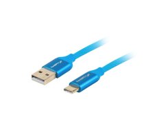 Lanberg CA-USBO-22CU-0010-BL USB kabelis 1 m USB 2.0 USB C USB A Zils