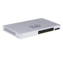 Cisco CBS220-24P-4G pārvaldīts L2 Gigabit Ethernet (10/100/1000) Power over Ethernet (PoE) 1U balts