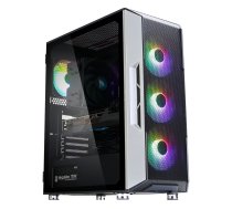 Datora korpuss I3 Neo TG Mid Tower RGB ventilators x4, melns