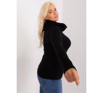 Sieviešu melns plus izmēra džemperis