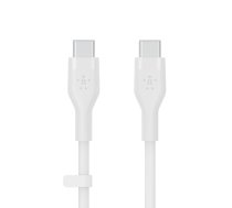 Belkin BOOST↑CHARGE Flex USB kabelis 1 m USB 2.0 USB C Balts