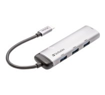 USB-C vairāku portu centrmezgls 4xUSB 3.2, USB centrmezgls