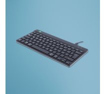 R-Go Tools Compact Break R-Go ergonomiskā QWERTZ (DE) tastatūra, vadu, melna