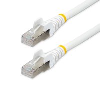 StarTech.com 7,5 m CAT6a Ethernet kabelis — balts — zemu dūmu, nulles halogēns (LSZH) — 10 GbE 500 MHz 100 W PoE++ snagless RJ-45 ar spriedzes novēršanu S/FTP tīkla ielāpu vadu