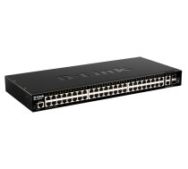 D-Link DGS-1520-52/E tīkla slēdzis Pārvaldīts L3 10G Ethernet (100/1000/10000) 1U melns