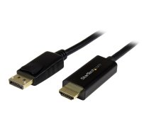 StarTech.com 6 pēdu (2 m) DisplayPort–HDMI kabelis — 4K 30Hz — DisplayPort–HDMI adaptera kabelis — DP 1.2 uz HDMI monitora kabeļa pārveidotājs — fiksējams DP savienotājs — pasīvais DP–HDMI vads