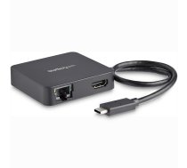 StarTech.com USB C daudzportu adapteris — pārnēsājams USB-C minidoks 4K HDMI video — Gigabit Ethernet, USB 3.0 centrmezgls (1 x USB-A 1 x USB-C) – C tipa USB daudzportu adapteris — saderīgs ar Thunderbolt 3