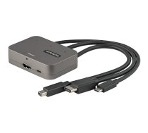 StarTech.com 3-in-1 vairāku portu uz HDMI adapteris — 4K 60Hz USB-C, HDMI vai Mini DisplayPort uz HDMI pārveidotājs konferenču telpai — Digitālais AV video adapteris HDMI monitora/displeja pievienošanai
