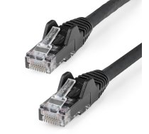 StarTech.com 10 m CAT6 Ethernet kabelis — LSZH (zema dūmu nulles halogēna) — 10 gigabitu 650 MHz 100 W PoE RJ45 10 GbE UTP tīkla plākstera vads bez aizķeršanās ar deformācijas novēršanu — melns, CAT 6, ETL verificēts, 24AWG