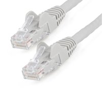 StarTech.com 10 m CAT6 Ethernet kabelis — LSZH (zema dūmu nulles halogēna) — 10 gigabitu 650 MHz 100 W PoE RJ45 10 GbE UTP tīkla plākstera vads bez aizķeršanās ar deformācijas novēršanu — pelēks, CAT 6, ETL verificēts, 24AWG