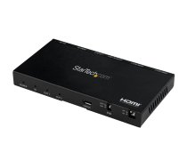 StarTech.com 2 portu HDMI sadalītājs (1 x 2) — 4K 60 Hz UHD HDMI 2.0 audio un video sadalītājs ar mērogu un audio nosūcēju (3,5 mm/SPDIF) — dubultais HDMI sadalītājs (1 ieeja 2 izvadi) — EDID kopēšana — TV/ Projektors