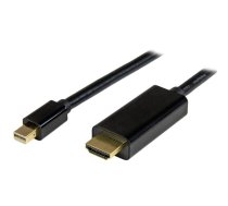 StarTech.com 3 pēdu (1 m) Mini DisplayPort uz HDMI kabelis — 4K 30 Hz video — mDP uz HDMI adaptera kabelis — Mini DP vai Thunderbolt 1/2 Mac/PC uz HDMI monitoru/displeju — mDP uz HDMI pārveidotāja vads