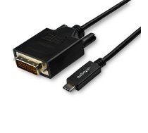 StarTech.com 10 pēdu (3 m) USB C–DVI kabelis — 1080p (viena saite) C tipa USB (DP Alt režīms HBR2) līdz DVI digitālā video adaptera kabelis — darbojas ar Thunderbolt 3 — klēpjdators ar DVI monitoru/displeju