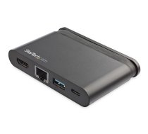 StarTech.com USB C vairāku portu adapteris — pārnēsājams USB-C dokstacija ar 4K HDMI — 100 W PD 3.0 caurlaide, 1 x USB-A, 1 x USB-C, GbE — Thunderbolt 3 un USB C tipa klēpjdatora ceļojumu doka — Mac un Windows