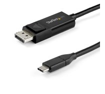 StarTech.com 3 pēdu (1 m) USB C uz DisplayPort 1.4 kabelis 8K 60 Hz/4K — divvirzienu DP uz USB-C vai no USB C uz DP atgriezeniskā video adaptera kabelis — HBR3/HDR/DSC — C tipa USB/TB3 monitora kabelis