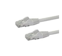 StarTech.com 1 m CAT6 Ethernet kabelis — balts CAT 6 gigabitu Ethernet vads — 650 MHz 100 W PoE RJ45 UTP tīkls/plākstera vads bez aizķeršanās ar spriedzes novēršanu, pārbaudīts/vadiem ir UL sertificēts/TIA