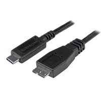 StarTech.com USB-C uz Micro-B kabelis — M/M — 1 m (3 pēdas) — USB 3.1 (10 Gbps)