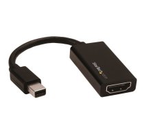StarTech.com Mini DisplayPort uz HDMI adapteris — aktīvs mDP 1.4 uz HDMI 2.0 video pārveidotājs — 4K 60 Hz — Mini DP vai Thunderbolt 1/2 Mac/PC uz HDMI monitoru/televizoru/displeju — mDP uz HDMI sargspraudni