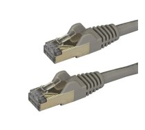 StarTech.com 3 m CAT6a Ethernet kabelis — 10 gigabitu ekranēts, bez aizķeršanās RJ45 100 W PoE plākstera vads — 10 GbE STP tīkla kabelis ar spriedzes novēršanu — pelēks Fluke pārbaudīts/elektroinstalācija ir UL sertificēta/TIA