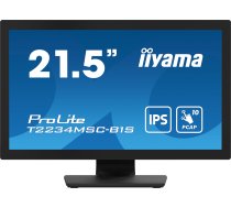iiyama ProLite T2234MSC-B1S datora monitors 54,6 cm (21,5") 1920 x 1080 pikseļi Full HD skārienekrāns melns