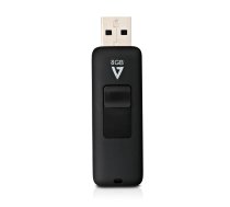 V7 VF28GAR-3E USB zibatmiņas disks 8 GB USB Type-A 2.0 Black