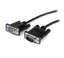 StarTech.com 0,5 m melns taisnais DB9 RS232 seriālais kabelis — M/F