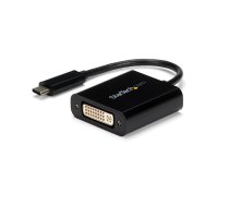 StarTech.com USB C uz DVI adapteris — melns — 1920x1200 — C tipa USB video pārveidotājs jūsu DVI D displejam/monitoram/projektoram — jauninātā versija ir CDP2DVIEC