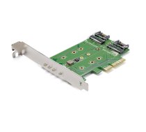 StarTech.com 3 portu M.2 SSD (NGFF) adaptera karte — 1 x PCIe (NVMe) M.2, 2 x SATA III M.2 — PCIe 3.0