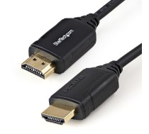 StarTech.com 1,6 pēdu (50 cm) Premium sertificēts HDMI 2.0 kabelis ar Ethernet — liela ātruma Ultra HD 4K 60 Hz HDMI kabelis HDR10 — HDMI vads (vīriešu/vīriešu savienotāji) — paredzēts UHD monitoriem, televizoriem, displejiem