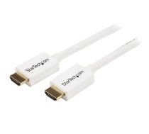 StarTech.com 7 m / 23 pēdas CL3 nominālais HDMI kabelis ar Ethernet — sienā iebūvēts Ultra HD HDMI kabelis — 4K 30 Hz UHD liela ātruma HDMI kabelis — 10,2 Gbps – HDMI 1.4 video/displeja kabelis — 30AWG, balts