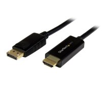 StarTech.com 16 pēdu (5 m) DisplayPort–HDMI kabelis — 4K 30 Hz — DisplayPort–HDMI adaptera kabelis — DP 1.2 uz HDMI monitora kabeļa pārveidotājs — fiksējošs DP savienotājs — pasīvs DP–HDMI vads