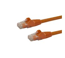 StarTech.com 50 cm CAT6 Ethernet kabelis — oranžs CAT 6 gigabitu Ethernet vads — 650 MHz 100 W PoE RJ45 UTP tīkls/plākstera vads bez aizķeršanās ar spriedzes novēršanu, pārbaudīts/vadiem ir UL sertificēts/TIA
