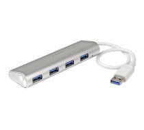 StarTech.com 4 portu pārnēsājams USB 3.0 centrmezgls ar iebūvētu kabeli ~ 4 portu portatīvais USB 3.0 centrmezgls ar iebūvētu kabeli — 5 Gbps