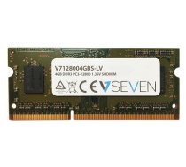 V7 4GB DDR3 PC3-12800 - 1600mhz SO DIMM piezīmjdatora atmiņas modulis - V7128004GBS-LV