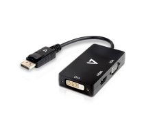 V7 DisplayPort adapteris (m) uz VGA, HDMI vai DVI (f)