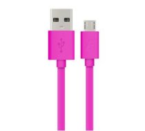 Energizer Hightech Ultra Flat Micro-USB kabelis 1,2 m rozā krāsā (C21UBMCGPK4)