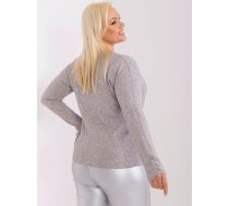 Sieviešu pelēks plus izmēra džemperis