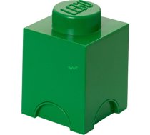 LEGO Storage Brick 1 zaļš, uzglabāšanas kaste