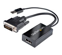 StarTech.com DVI uz DisplayPort adapteris — USB barošana — 1920 x 1200 — DVI uz DisplayPort pārveidotājs — Video adapteris — DVI-D uz DP