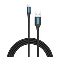 USB 2.0 A līdz Micro-B 3A kabelis 1,5 m Vention COLBG melns