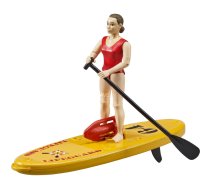 bworld Life Guard ar Stand Up Paddle, rotaļu figūra