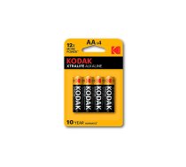 KODAK XTRALIFE ALKALINE BATTERY AA LR6 BLISTER * 4